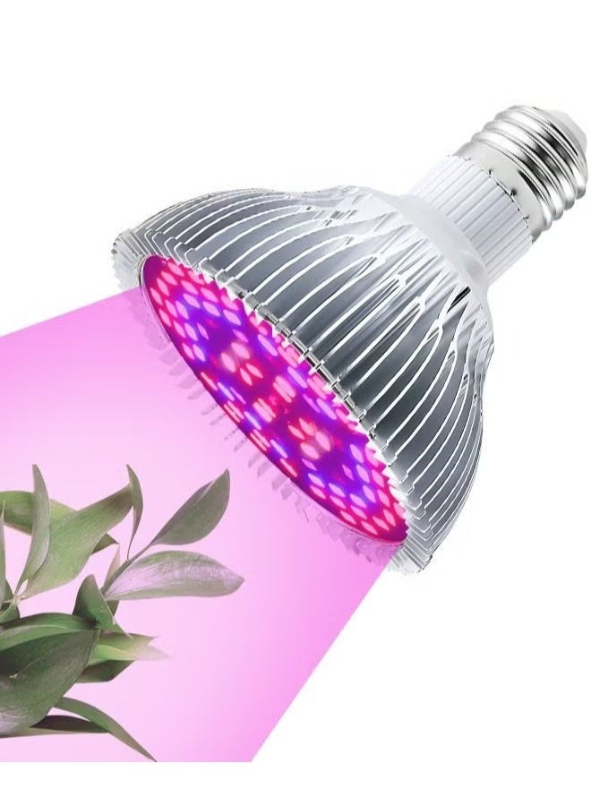 LED نمو المصباح الضوئي,50W مصباح مصباح النبات مع 78LEDs للنباتات الداخلية,E27 المقبس,تنمو المصباح للحديقة الدفيئة الهيدروبونية الداخلية عصيرة - Image 1